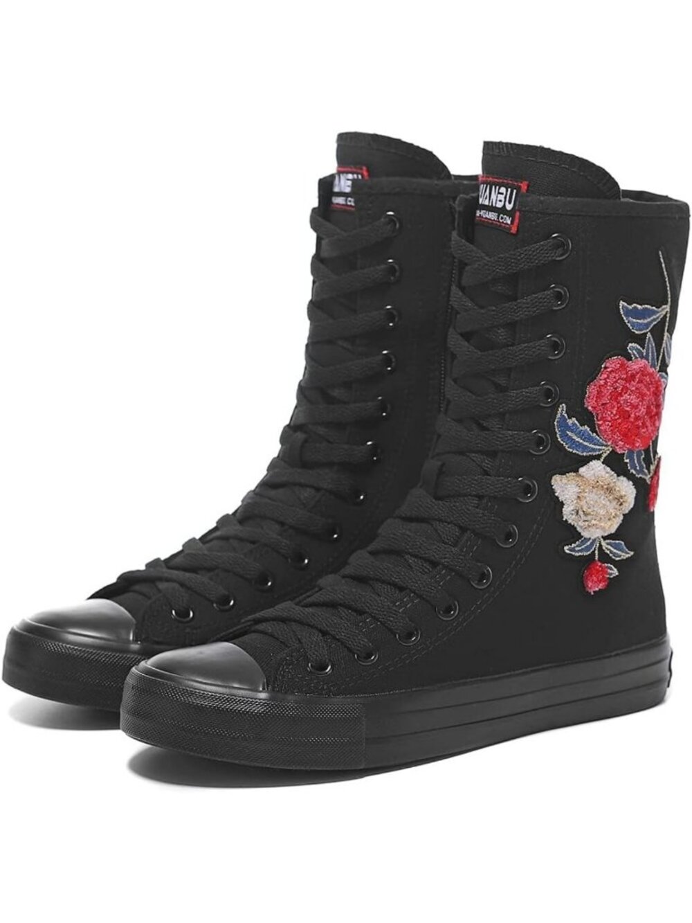 Stylish High Top Canvas Sneakers for Women | Lace-Up Casual Shoes for Girls